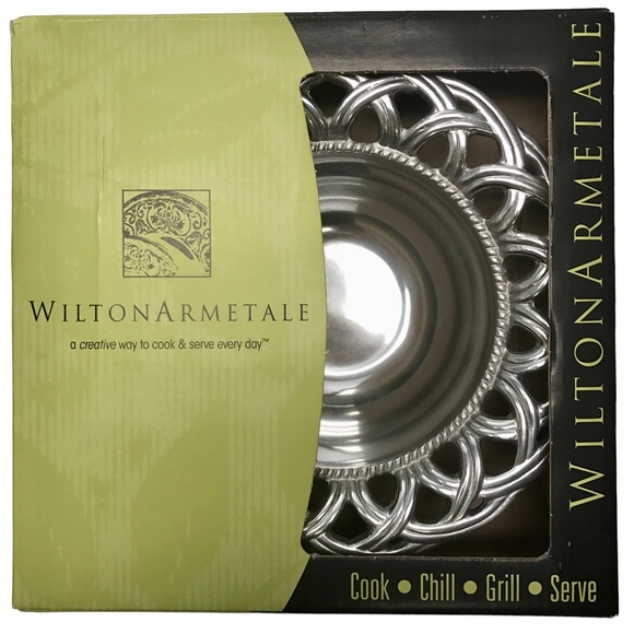 WILTON ARMETALE Harvest Small Bowl #470034 Aluminum Serveware NWT - Picture 1 of 5